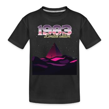 SW 1983 pyramide édition limitée - T-shirt bio Premium Enfant - noir - Devant