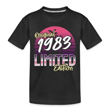 SW 1983 édition originale limitée - T-shirt bio Premium Enfant - noir - Devant