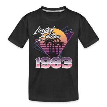SW 1983 triangles édition limitée - T-shirt bio Premium Enfant - noir - Devant