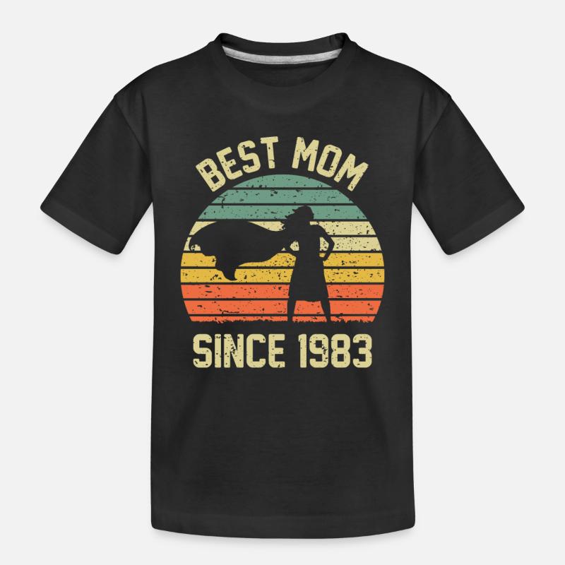 Beste Mutter seit 1983 - Kinder Premium Bio T-Shirt - Schwarz