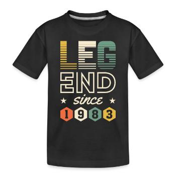 Légende depuis 1983 - T-shirt bio Premium Enfant - noir - Devant