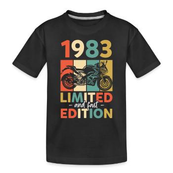 1983 - Edition limitée et rapide - T-shirt bio Premium Enfant - noir - Devant
