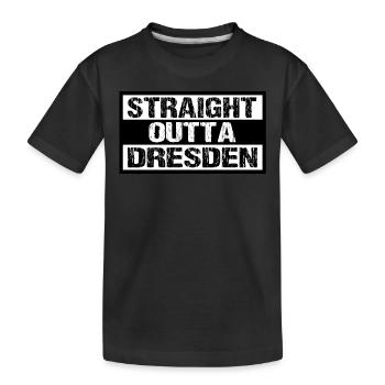 Dresden - Kinder Premium Bio T-Shirt - Schwarz - Vorne