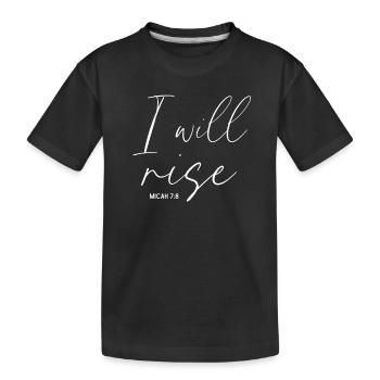 Je ressusciterai chrétien - T-shirt bio Premium Enfant - noir - Devant