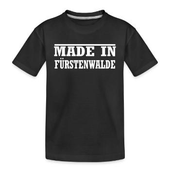 Fürstenwalde Spree - Kinder Premium Bio T-Shirt - Schwarz - Vorne