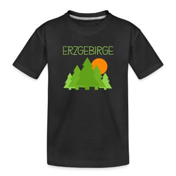 Erzgebirge - Kinder Premium Bio T-Shirt - Schwarz - Vorne