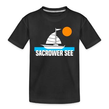 Sacrower See - Kinder Premium Bio T-Shirt - Schwarz - Vorne