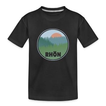 Rhön - Kinder Premium Bio T-Shirt - Schwarz - Vorne