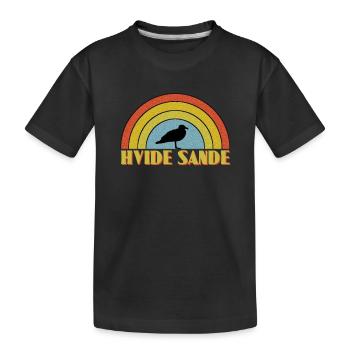 Hvide Sande - Kinder Premium Bio T-Shirt - Schwarz - Vorne