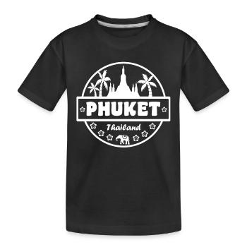 Phuket Thailand - Kinder Premium Bio T-Shirt - Schwarz - Vorne
