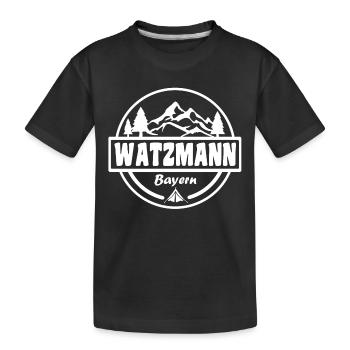 Watzmann - T-shirt bio Premium Enfant - noir - Devant