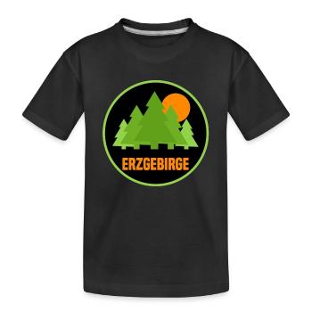 Erzgebirge - Kinder Premium Bio T-Shirt - Schwarz - Vorne
