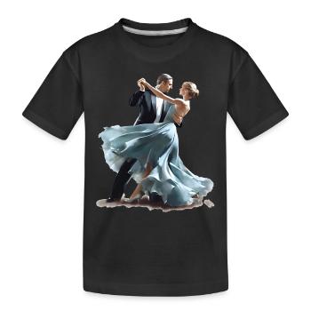 The Viennese waltz is an elegant dance - Kids' Premium Organic T-Shirt - black - Front