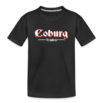 Coburg - Kinder Premium Bio T-Shirt - Schwarz - Vorne