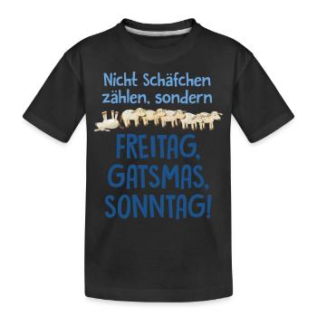 Das Sams Freitag, Gatsmas, Sonntag - Kinder Premium Bio T-Shirt - Schwarz - Vorne