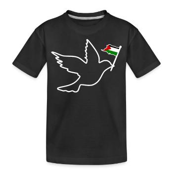 Free palestine - T-shirt bio Premium Enfant - noir - Devant