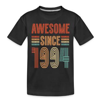 ST Awesome depuis 1994 - 1994 Cadeau d’anniversaire - T-shirt bio Premium Enfant - noir - Devant