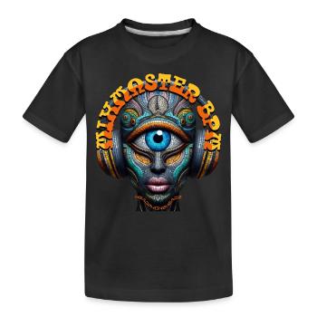 MIXMASTER BPM - Cool Cyclops with Headphones! - Kids' Premium Organic T-Shirt - black - Front