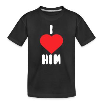 Je l’aime - T-shirt bio Premium Enfant - noir - Devant