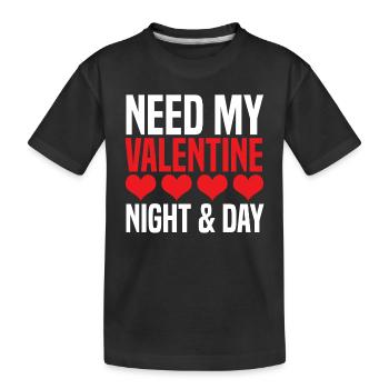 Valentine - T-shirt bio Premium Enfant - noir - Devant