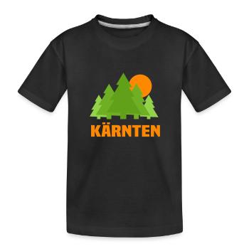 Carinthie - T-shirt bio Premium Enfant - noir - Devant