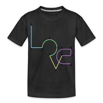 love - T-shirt bio Premium Enfant - noir - Devant