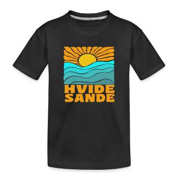 Hvide Sande Dänemark - Kinder Premium Bio T-Shirt - Schwarz - Vorne