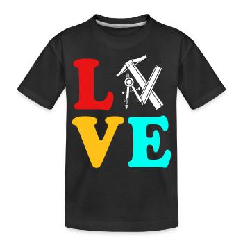 Architecte Architecture - T-shirt bio Premium Enfant - noir - Devant