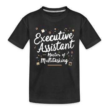 Assistante du Directeur Général Expert Multitâche - T-shirt bio Premium Enfant - noir - Devant