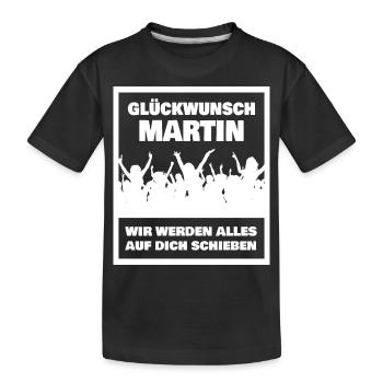 Martin - T-shirt bio Premium Enfant - noir - Devant