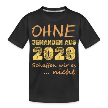 2028 - T-shirt bio Premium Enfant - noir - Devant