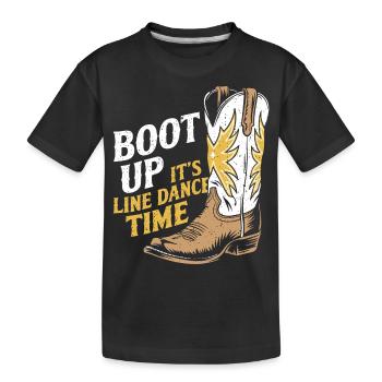 Western Vibes for Dance Lovers - Kids' Premium Organic T-Shirt - black - Front