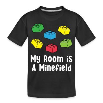 Brick Builder Brick Building Master Builder - Kids' Premium Organic T-Shirt - black - Front