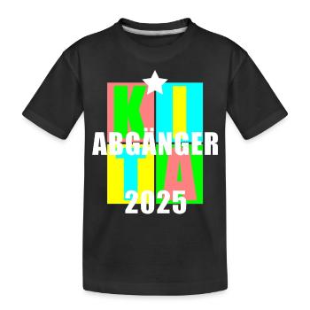 Kita Abgänger 2025 - Kinder Premium Bio T-Shirt - Schwarz - Vorne