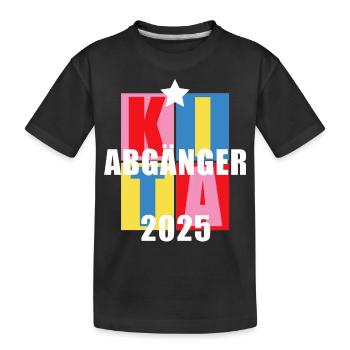 Kita Abgänger 2025 - Kinder Premium Bio T-Shirt - Schwarz - Vorne