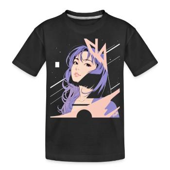 Space Nostalgia ✨ - Kids' Premium Organic T-Shirt - black - Front