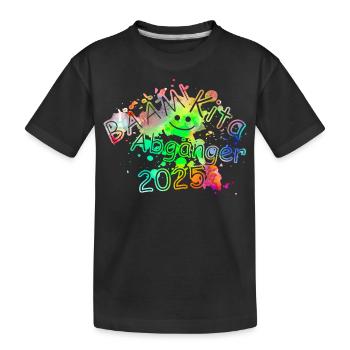 Kita Abgänger 2025 - Kinder Premium Bio T-Shirt - Schwarz - Vorne