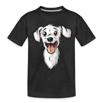Jack Russell - Kids' Premium Organic T-Shirt - black - Front