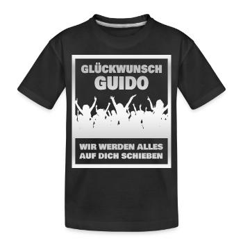 Kollege Guido - Kinder Premium Bio T-Shirt - Schwarz - Vorne