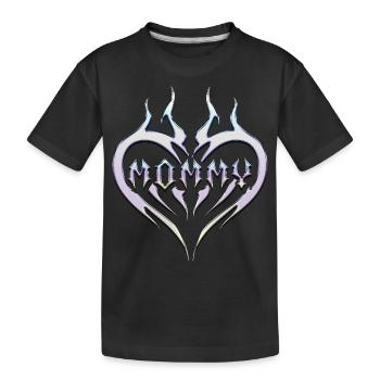Tatouage de cœur tribal pour Emo et Goth - T-shirt bio Premium Enfant - noir - Devant