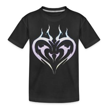 Tatouage de cœur tribal pour Emo et Goth - T-shirt bio Premium Enfant - noir - Devant