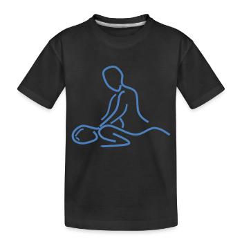 first aid massage erste hilfe therapy therapie1 - Kinder Premium Bio T-Shirt - Schwarz - Vorne