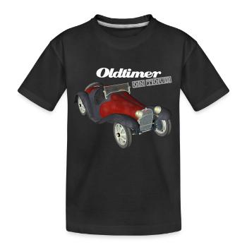 Oldtimer on Tour - Kids' Premium Organic T-Shirt - black - Front