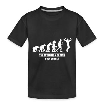 Evolution Kraftsport - Kinder Premium Bio T-Shirt - Schwarz - Vorne
