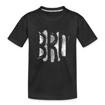 BRO Bruder - Kinder Premium Bio T-Shirt - Schwarz - Vorne