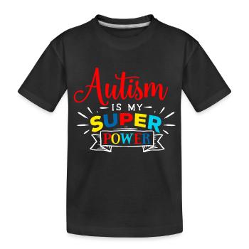 Autism Autist ADHD Autism Asperger Gift - Kids' Premium Organic T-Shirt - black - Front