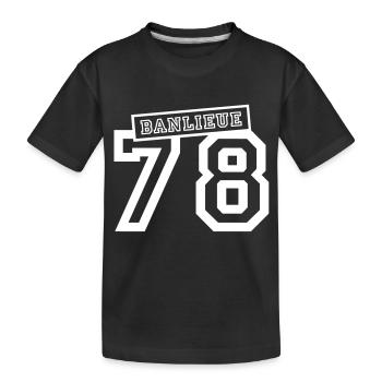 banlieue 78 - T-shirt bio Premium Enfant - noir - Devant
