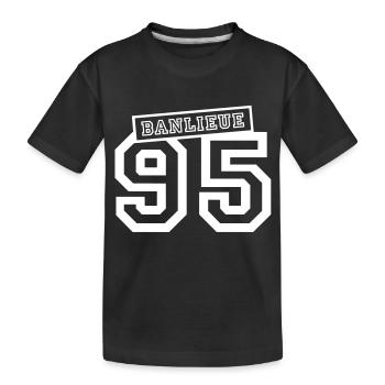 banlieue 95 - T-shirt bio Premium Enfant - noir - Devant