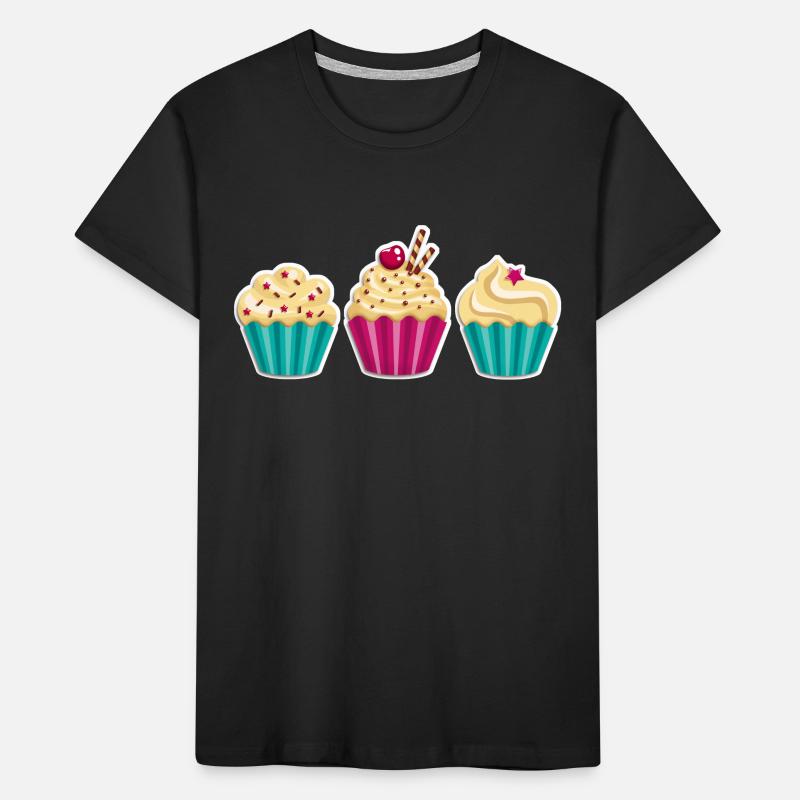 Cupcake - Muffin - Donut - Eis - Schokolade - DD T-shirt bio Premium Enfant