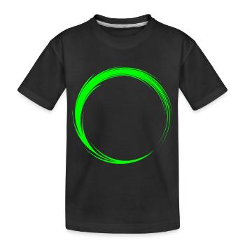 Kreis Symbol Form - Kinder Premium Bio T-Shirt - Schwarz - Vorne